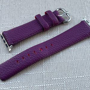 Replacement Band Purple Faux Leather Strap for iWatch Band Size 38mm